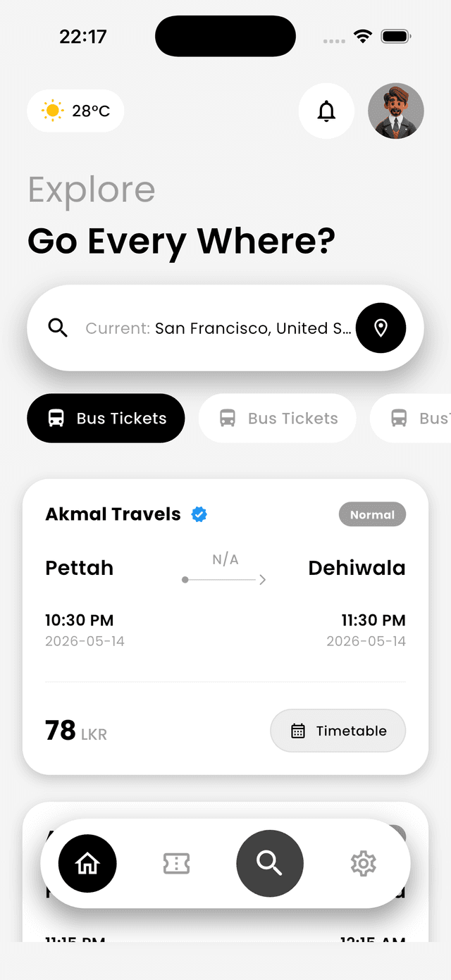 Tavo customer app — Explore