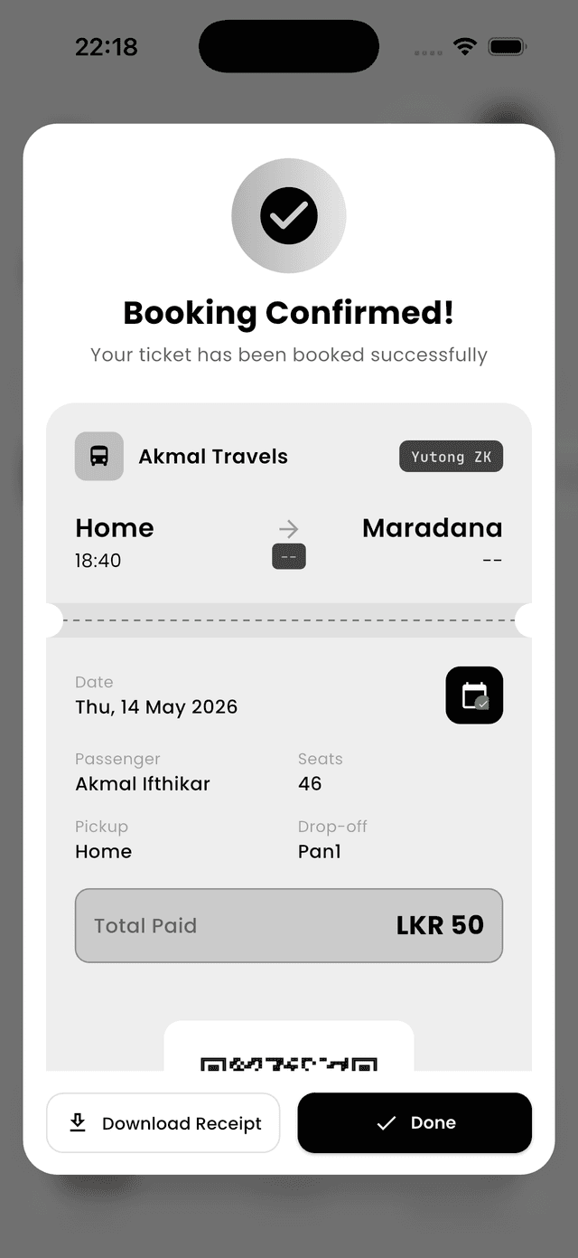 Booking confirmed