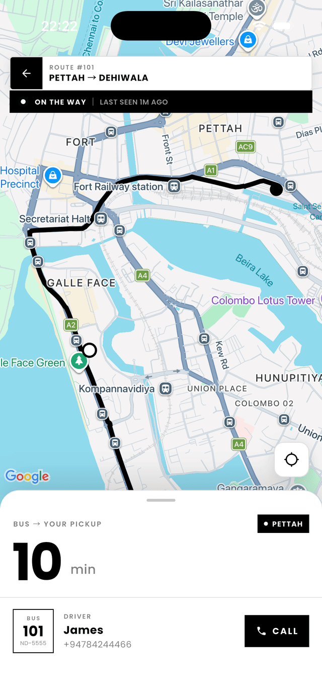 Live tracking